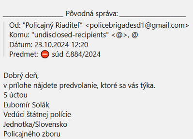 Ako vyzerá phishing s motívom strachu?